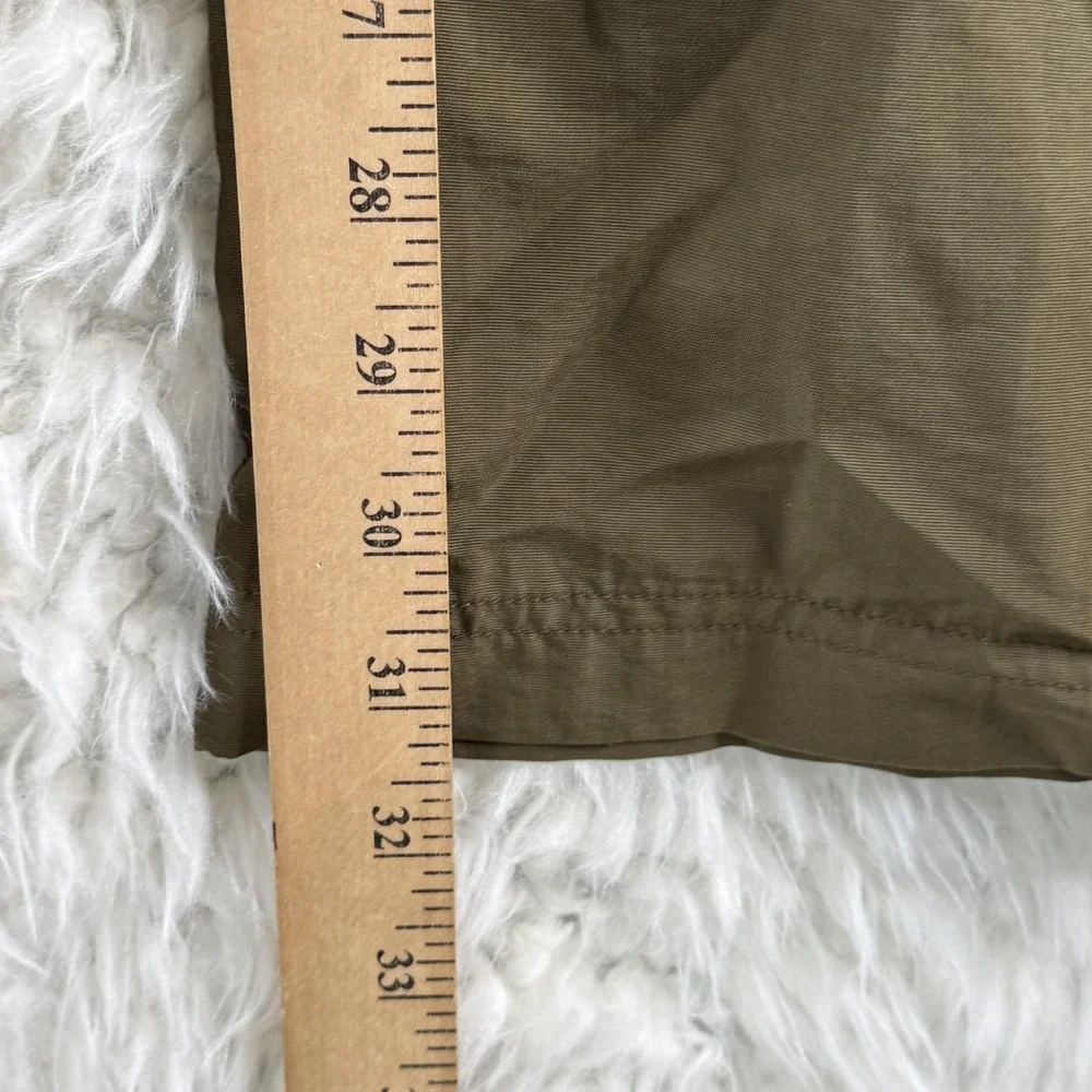 Chazzz Juniors Size 7 Olive Green Nylon Cargo Pants Outdoor Y2K VTG‎ Zip Sides